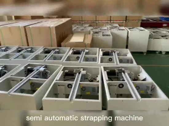 Полуавтоматическая машина для обвязки ремнем хорошего качества, упаковочная машина для картонной коробки