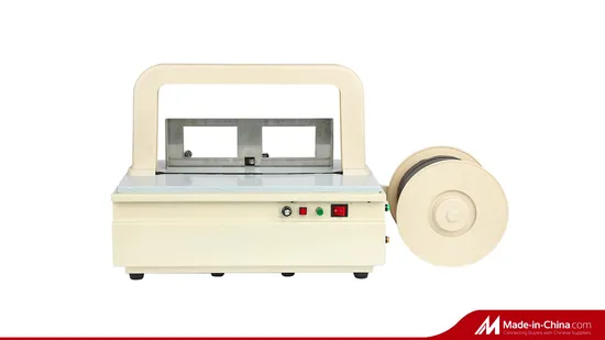 Полуавтоматическая машина для обвязки ремнем хорошего качества, упаковочная машина для картонной коробки